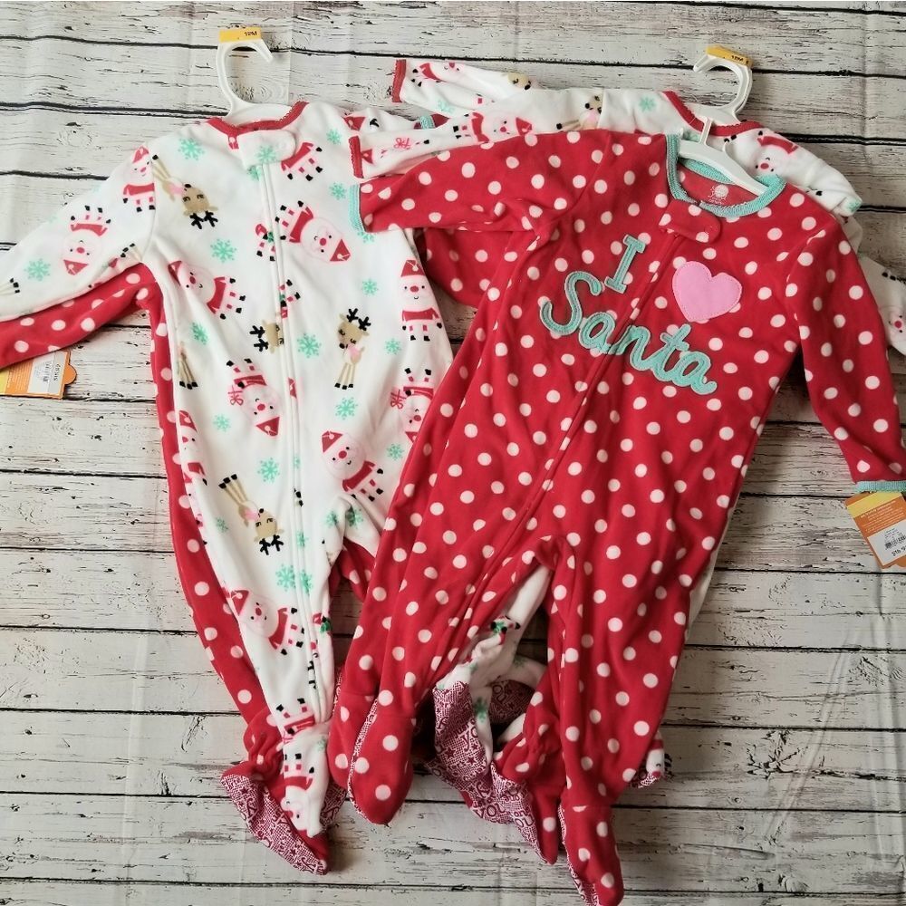 I love Santa pajamas for 12 month Old. Two per set!